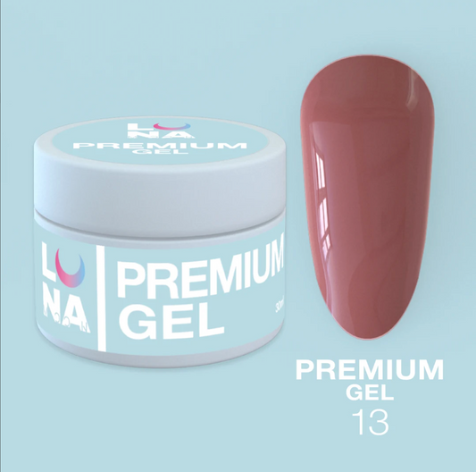 LunaMoon Premium Builder Gel 13, 30ml, Strawberry Soufflé