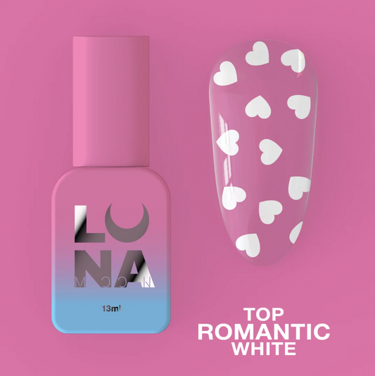 LunaMoon Top Coat Romantic White, 13ml