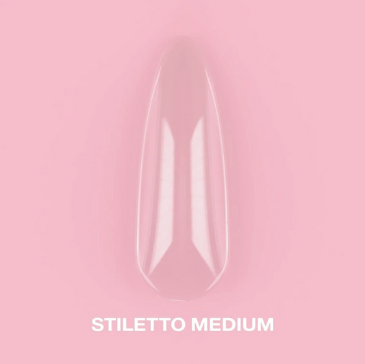 LunaMoon Gel Tips Stiletto Medium, 500ps