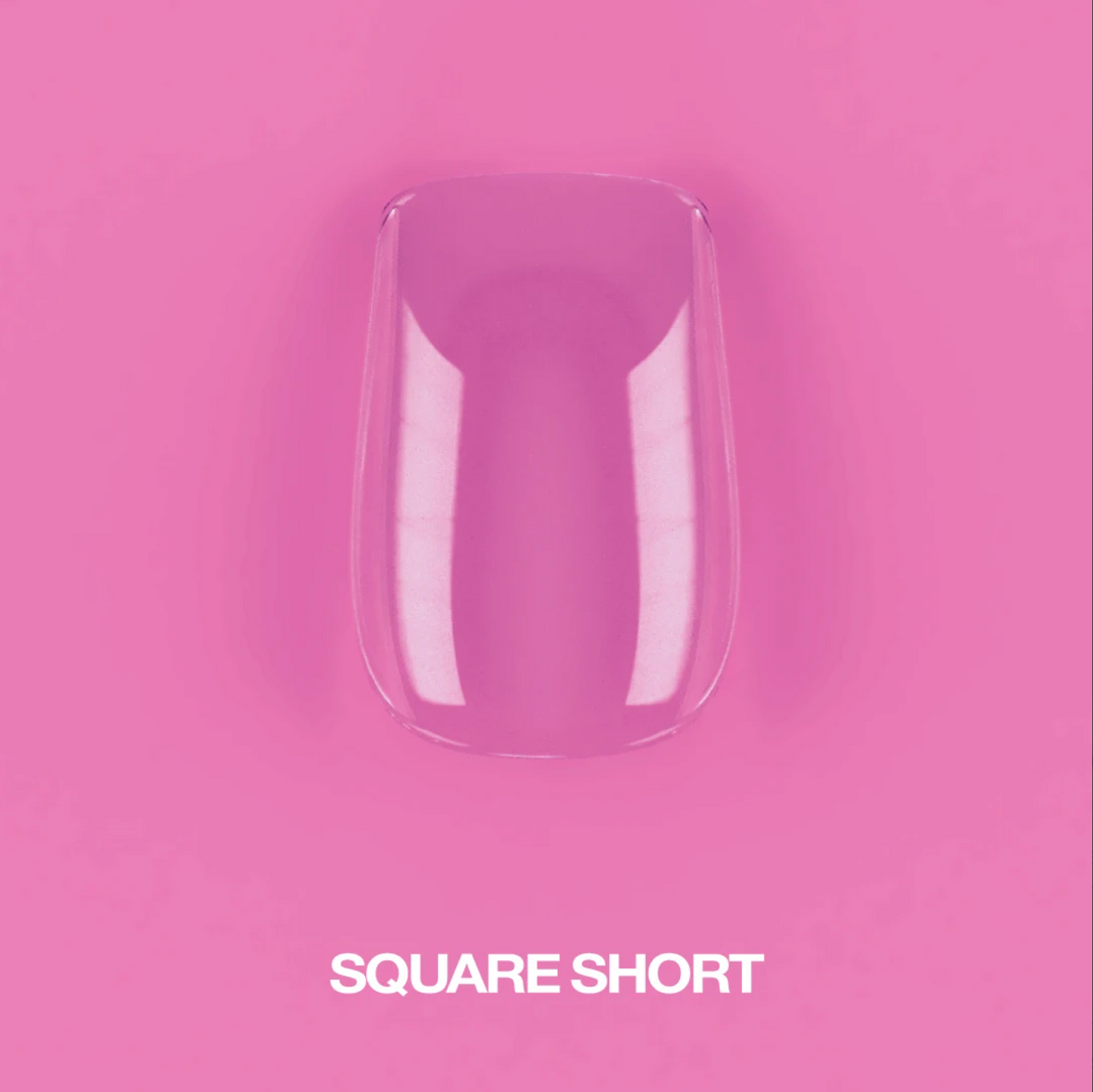 LunaMoon Gel Tips Square Short, 500ps