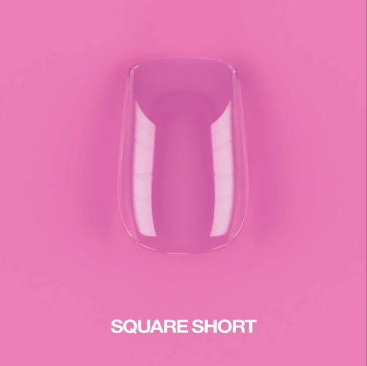 LunaMoon Gel Tips Square Short, 500ps