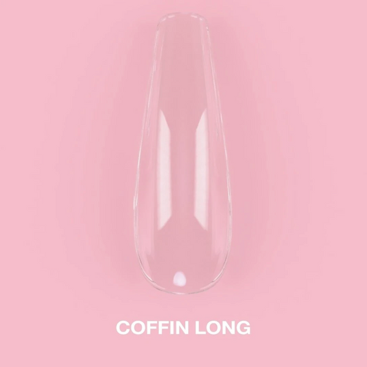 LunaMoon Gel Tips Coffin Long, 500ps