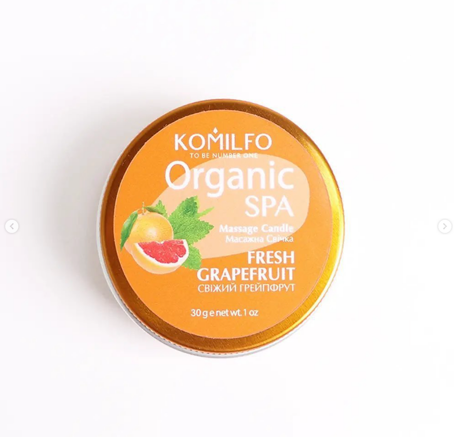 Massage Candle Komilfo, 30/60g