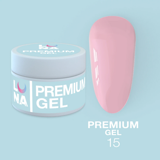 LunaMoon Premium Builder Gel 15, Pink
