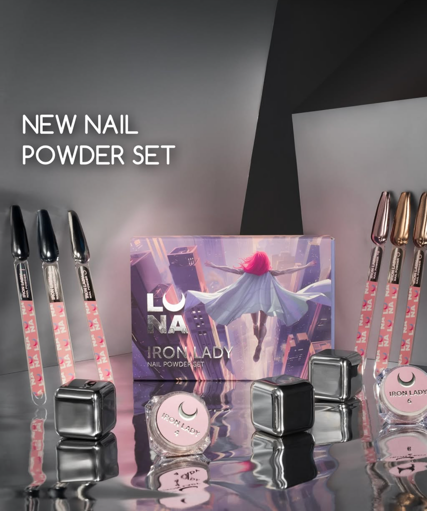 LunaMoon Chrome Set "Iron Lady" 6ps
