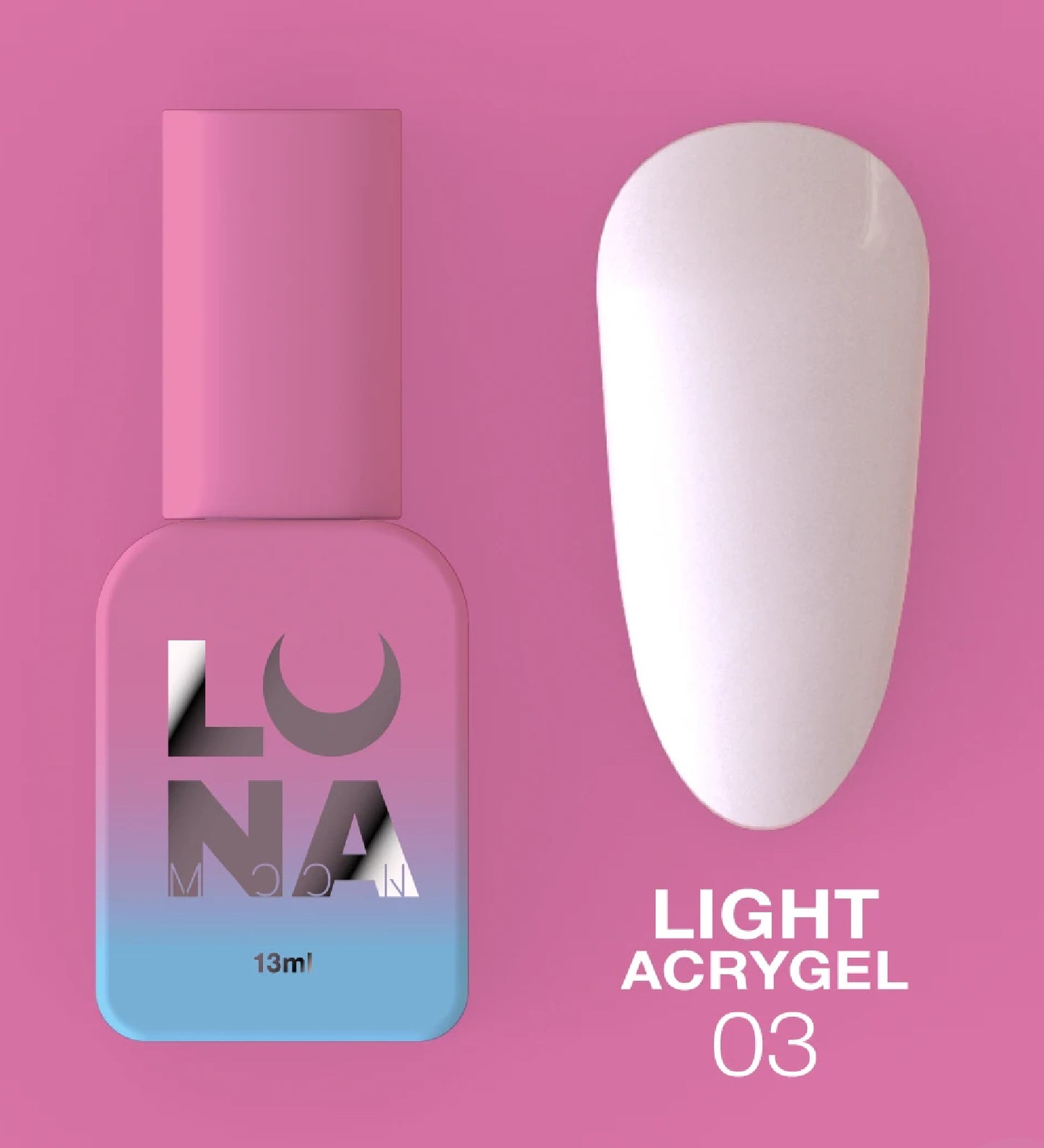 LunaMoon Light Acrygel 03, Milky White