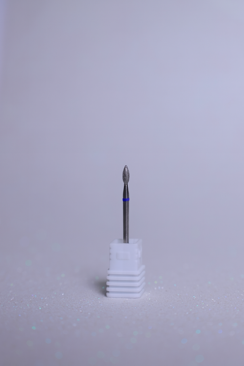 Diamond Short Flame E-File Nail Drill Bit - Medium Grit(Blue)