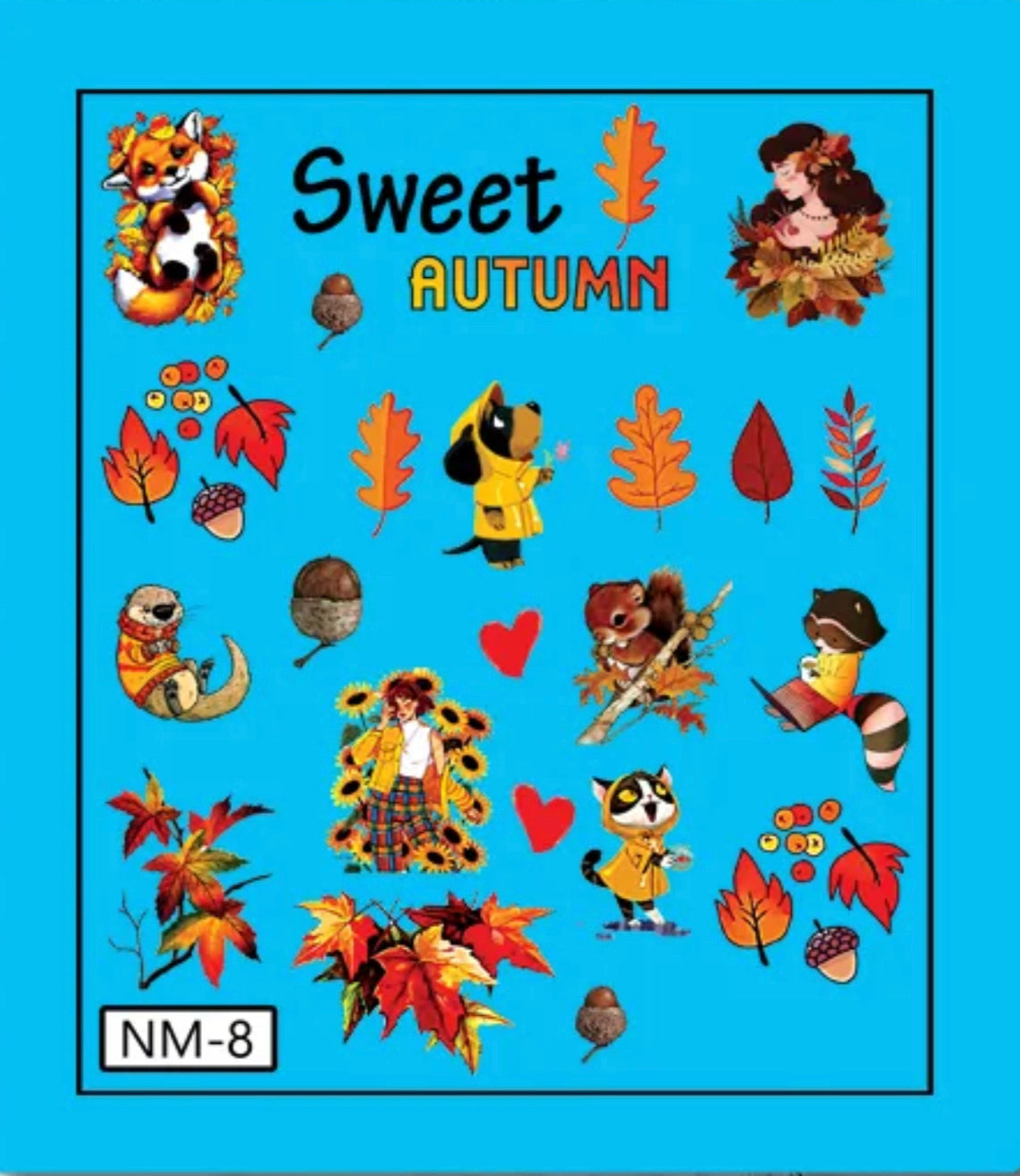 Nail Decals Without Clear Film, 31 Option