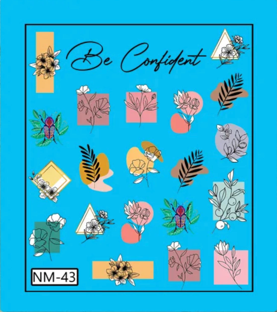 Nail Decals Without Clear Film, 31 Option