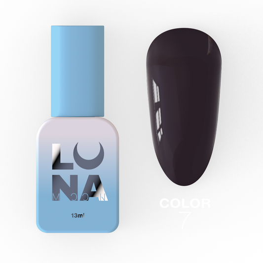 LunaMoon Gel Polish 07, 13ml(Black Cherry)