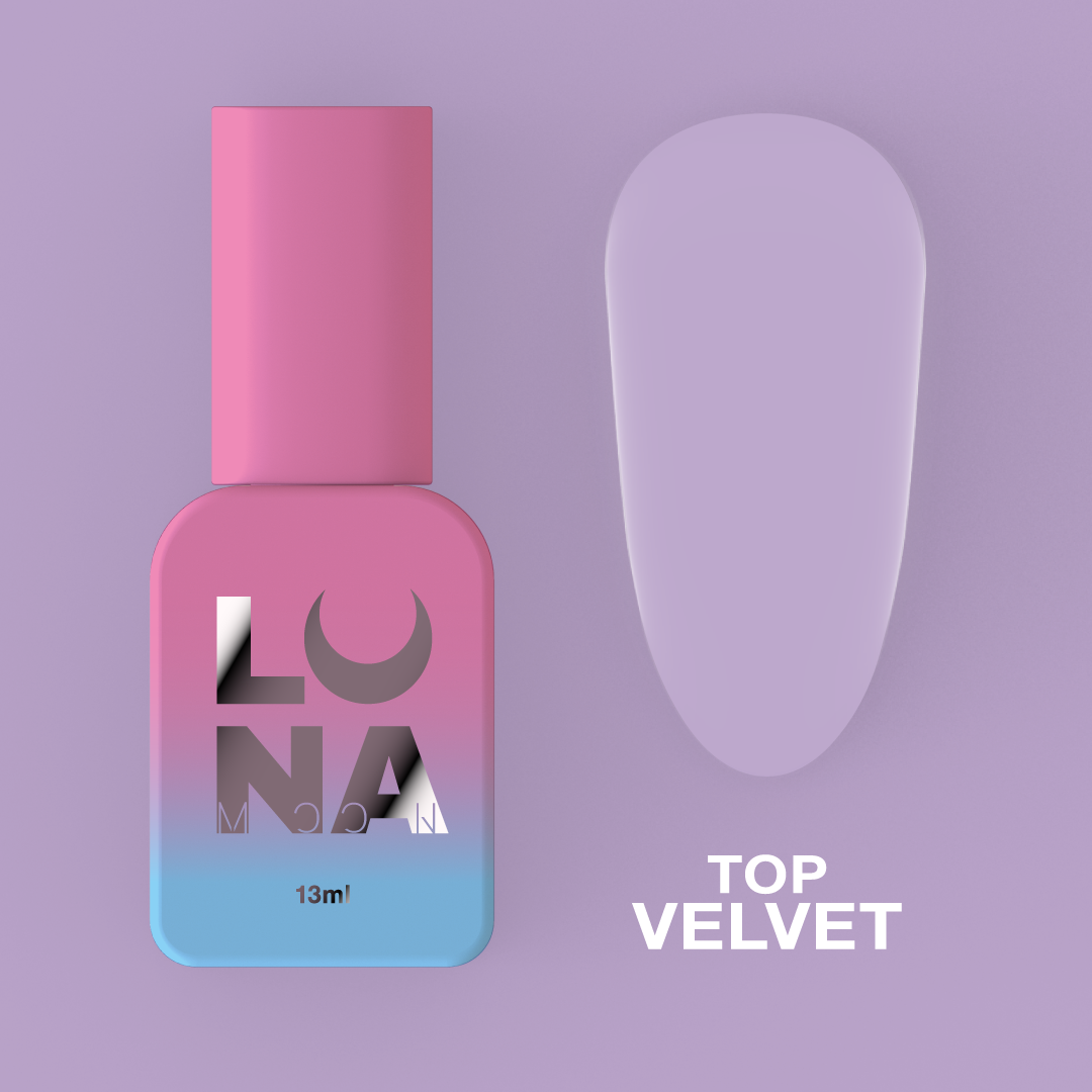 LunaMoon Top Matt Velvet, 13ml, Clear