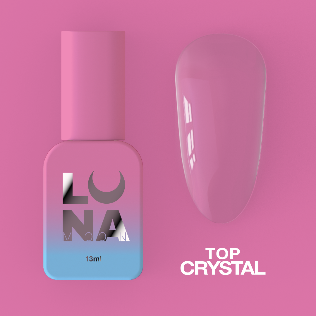 LunaMoon Top Crystal Non Wipe, 13ml, Clear