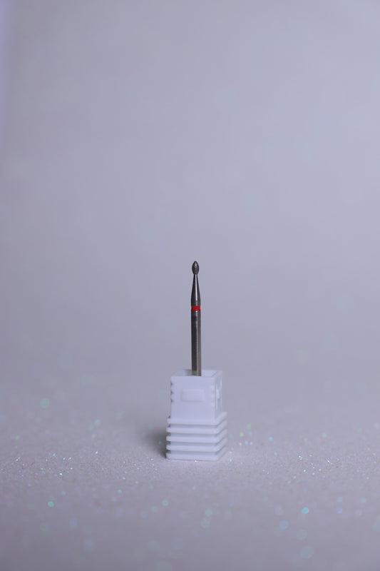 Diamond Drop E-File Nail Drill Bit - Soft(Red)