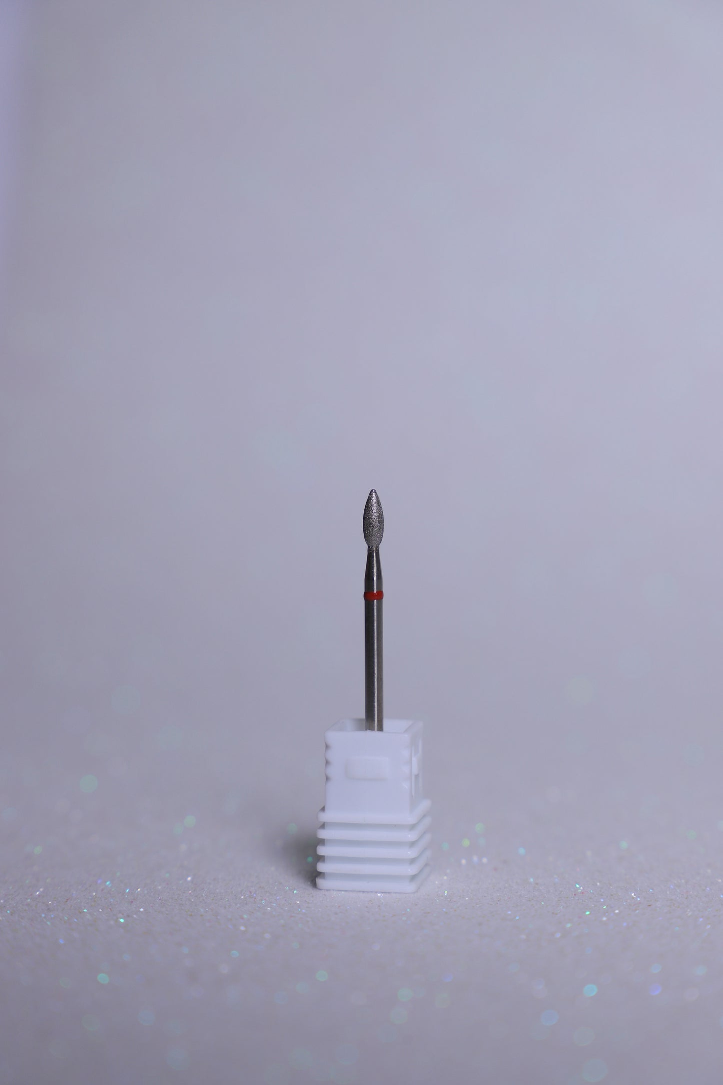 Diamond Short Flame E-File Nail Drill Bit - Soft Grit(Red)