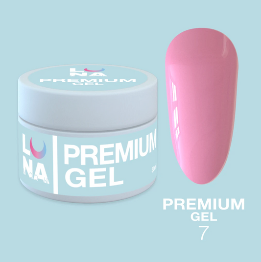 LunaMoon Premium Builder Gel 7, 30ml, Pink Nude