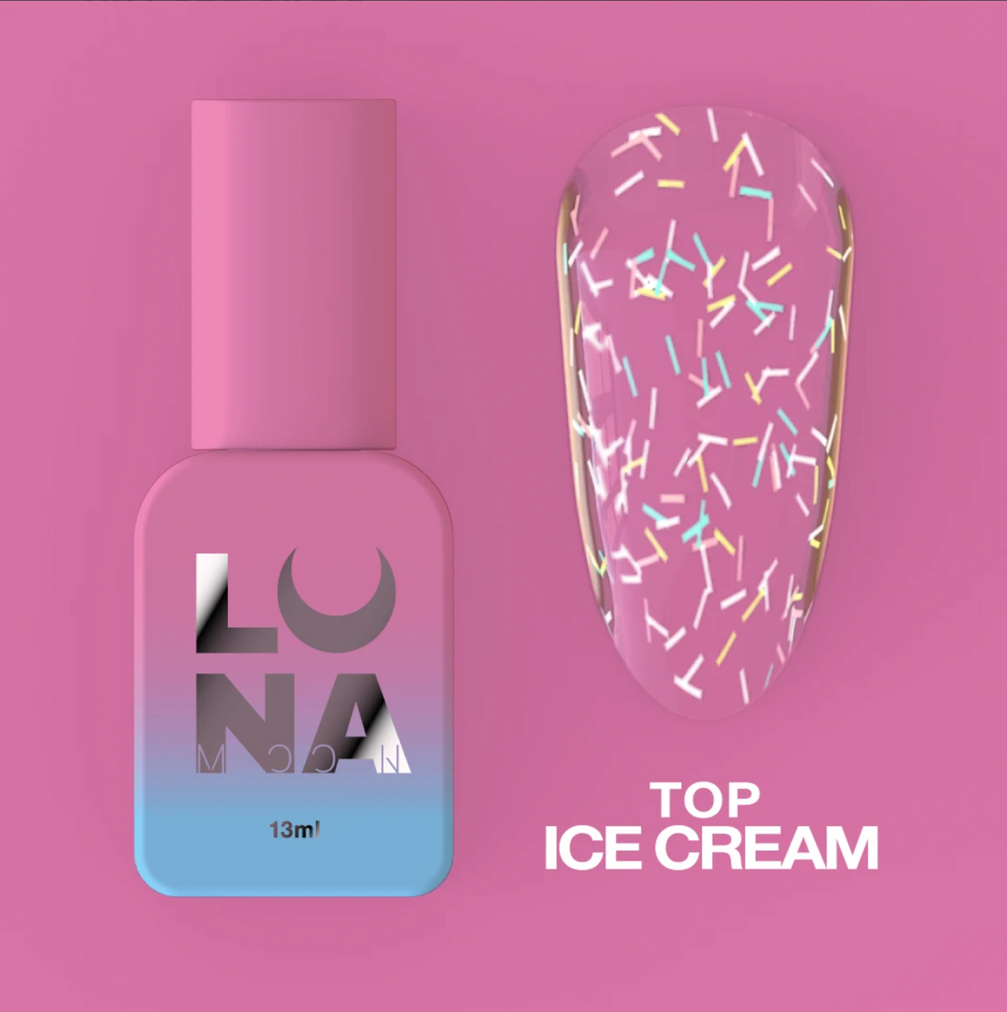 LunaMoon Top Coat Ice Cream, 13ml