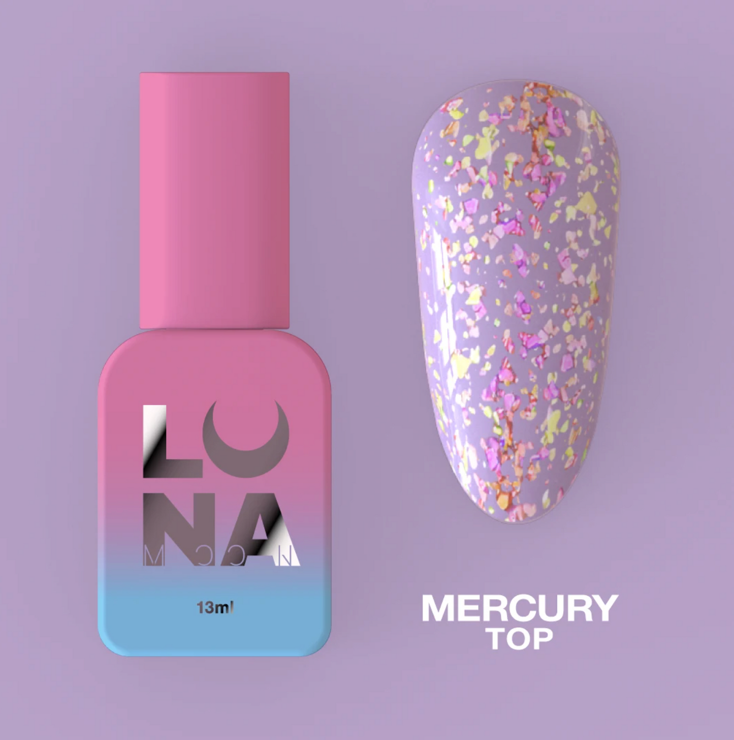 LunaMoon Top Coat Mercury, 13ml