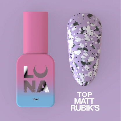 LunaMoon Top Coat Matt Rubicks, 13ml