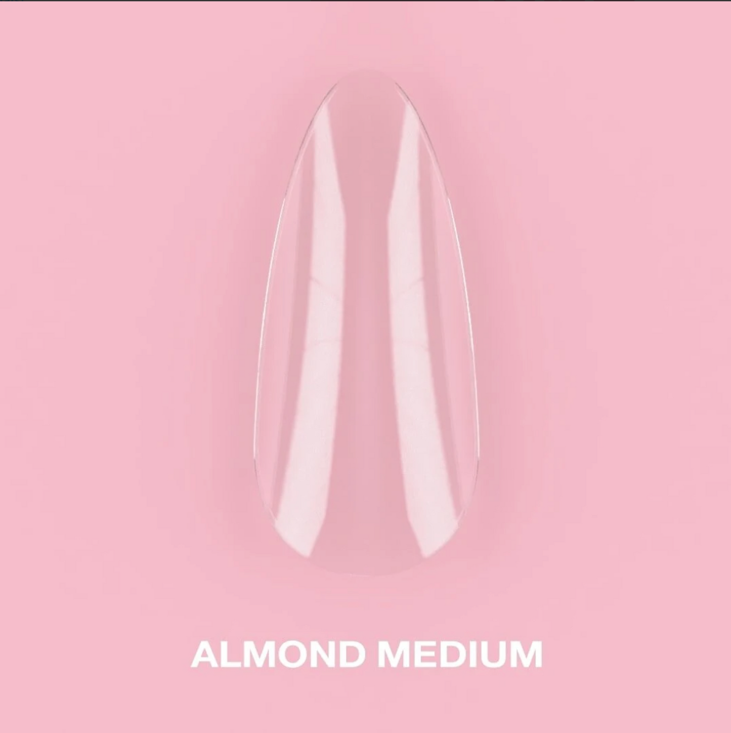 LunaMoon Gel Tips Almond Medium, 500ps