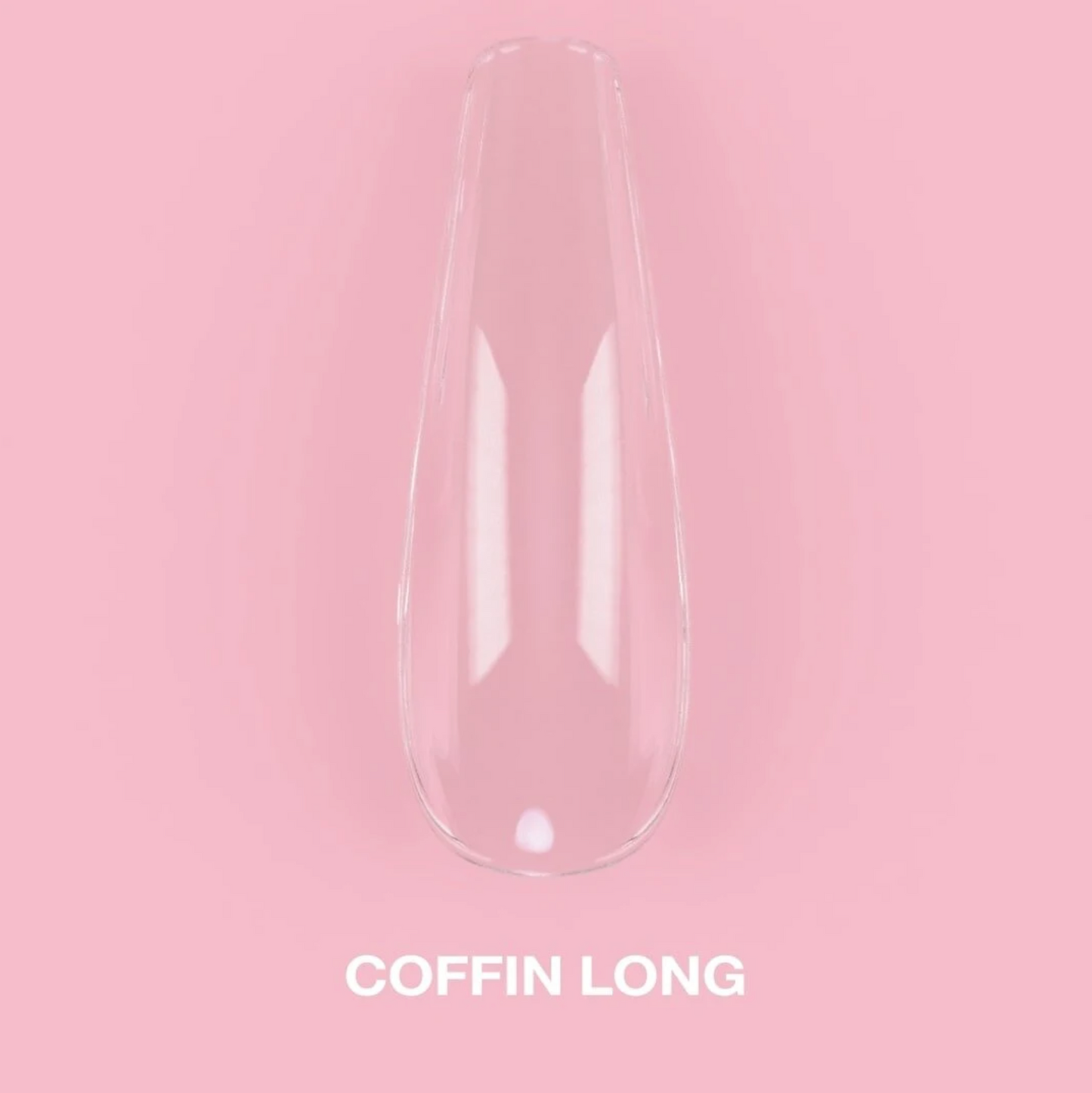 LunaMoon Gel Tips Coffin Long, 500ps