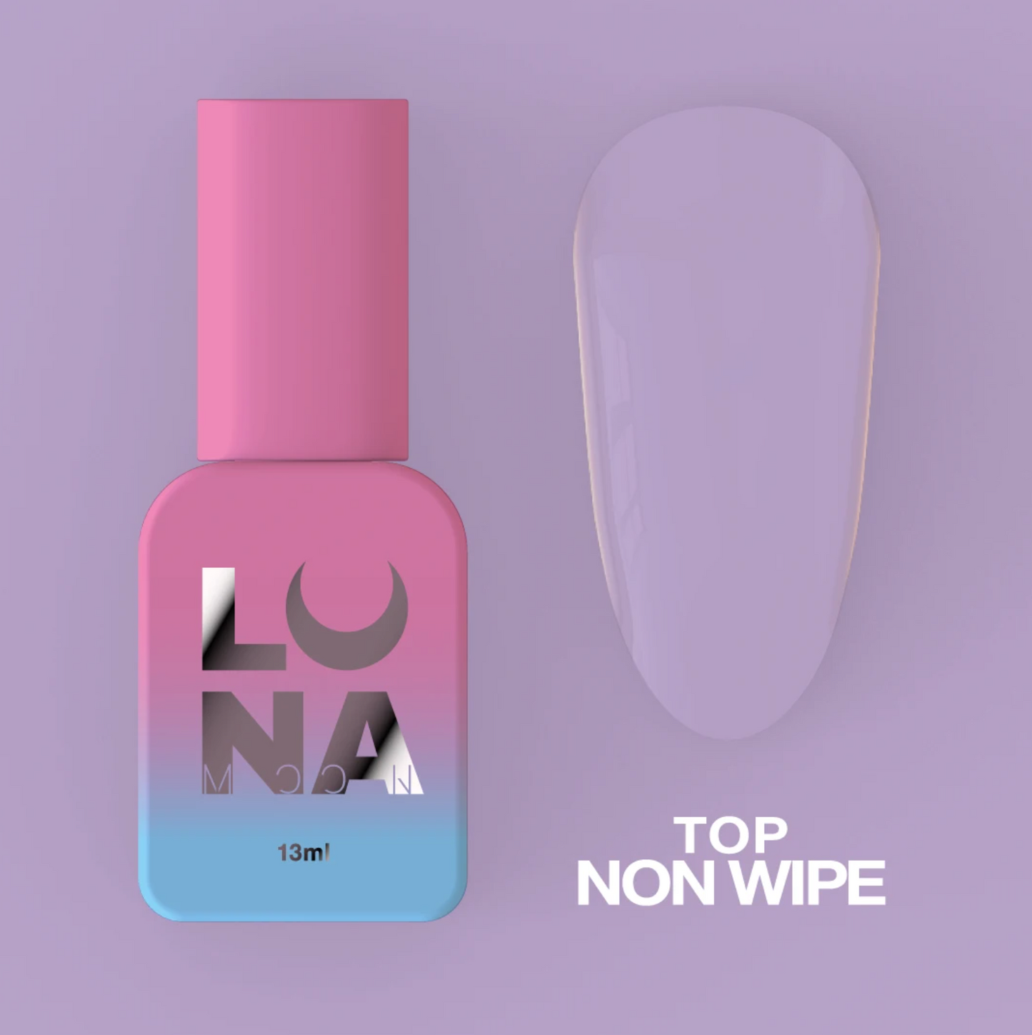 LunaMoon Top Non Wipe , 13ml, Clear