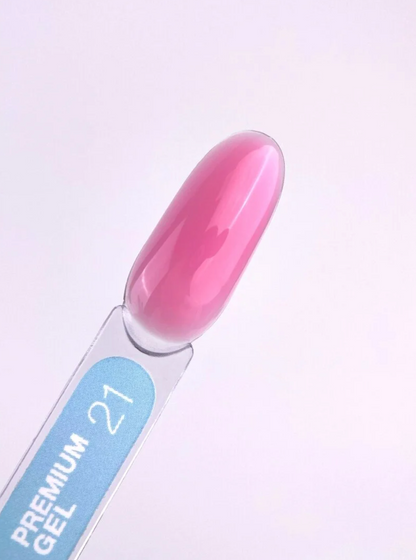 LunaMoon Premium Builder Gel 21, Bright Pink