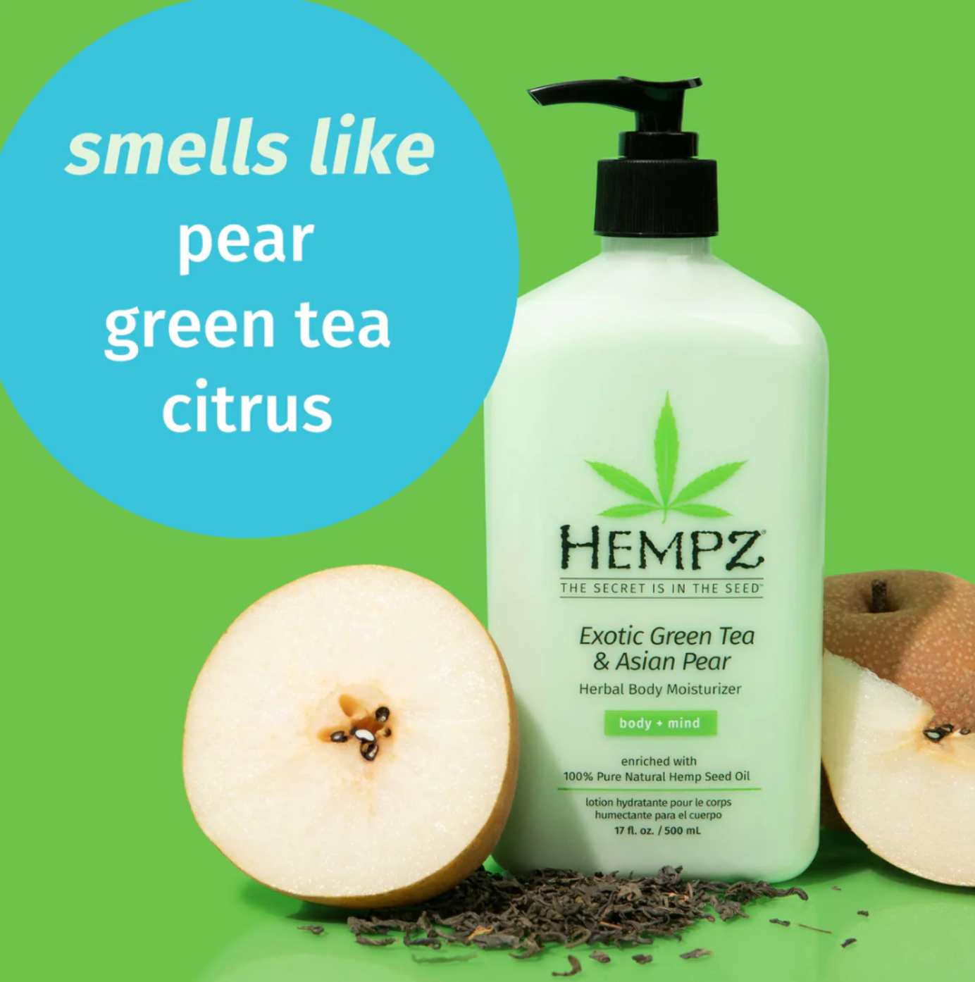Hempz® Exotic Green Tea & Asian Pear Herbal Body Moisturizer 500ml