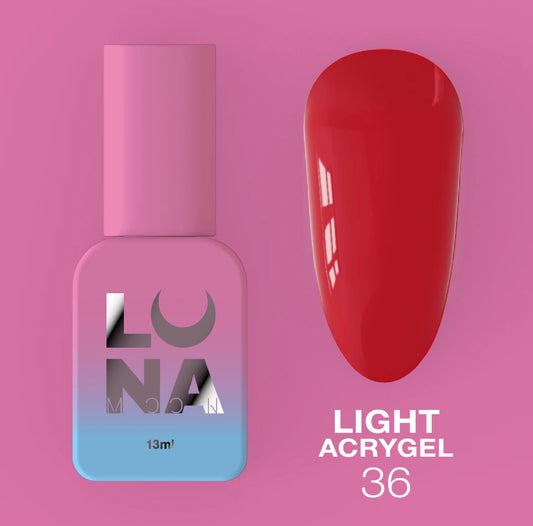 LunaMoon Light Acrygel 36, True Red