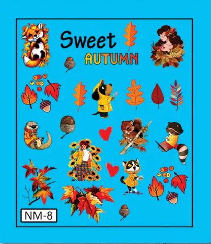Nail Decals Without Clear Film, 31 Option