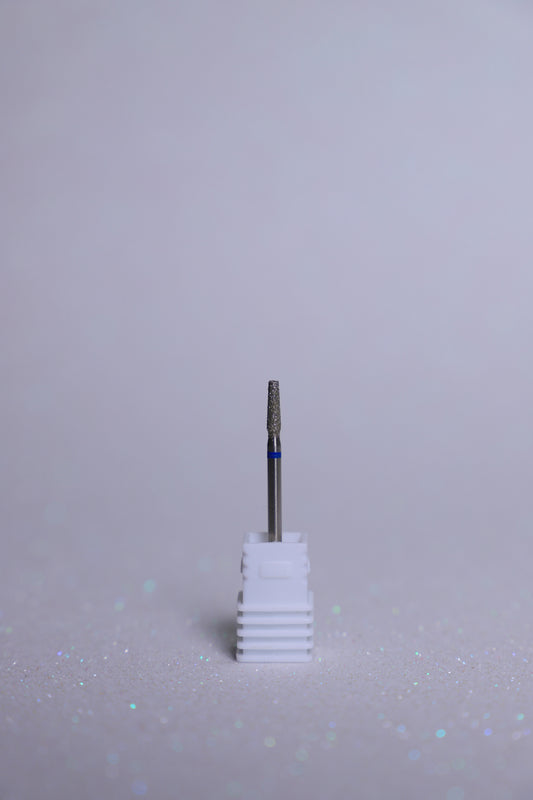 Diamond Cylinder E-File Nail Drill Bit - Medium Grit(Blue)