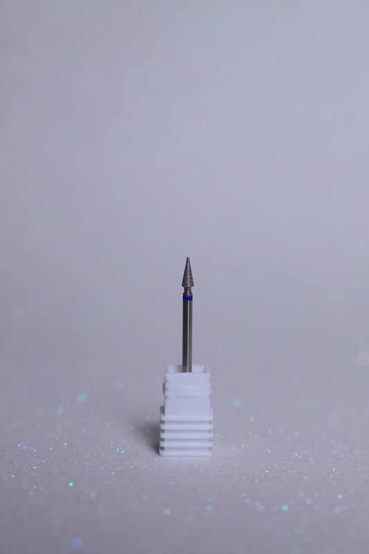 Diamond Short Corn E-File Nail Drill Bit - Medium Grit(Blue)