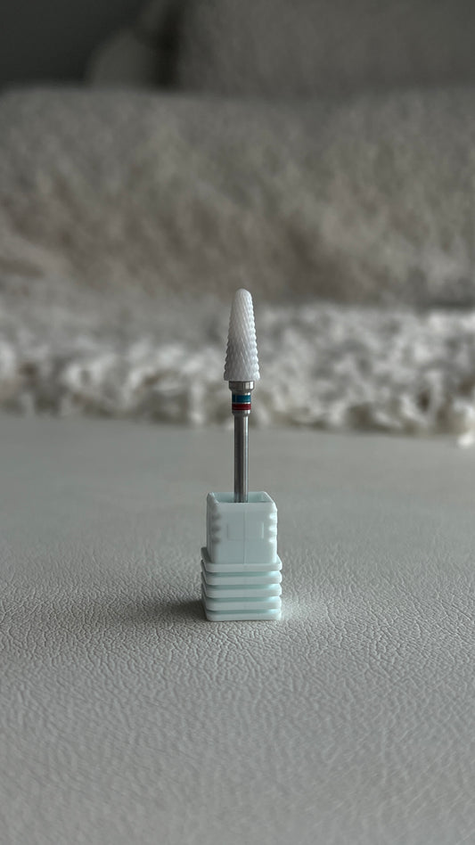 Ceramic Cone E-File Nail Drill Bit - Medium/Course(Red&Blue)